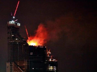 МЧС назвало причину пожара на башне в "Москва-сити".
