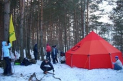 Любители зимнего туризма организуют двухдневный лыжный поход