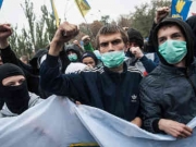Акция националистов в Киеве собрала пять тысяч человек.