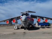 Спецборт МЧС России Ил-76 доставил 20-ю партию гуманитарной помощи для жителей сектора Газа в аэропорт города Эль-Ариш в Египте