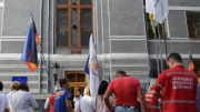 Медработники третий день продолжают голодать у здания Минздрава Украины